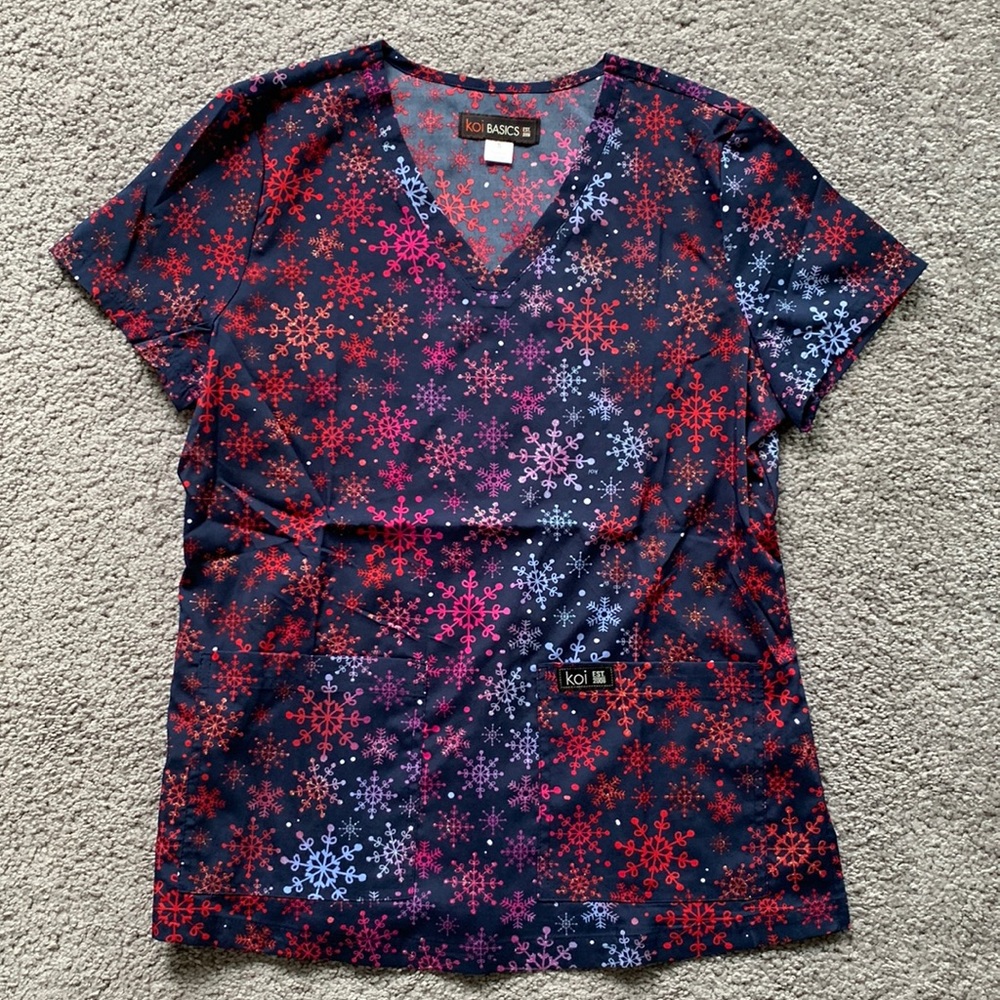 Koi scrub top